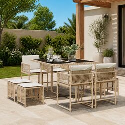 9-Piece Outdoor Dining Set: Comfort Meets Style