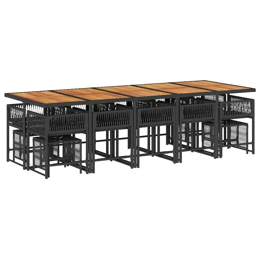 15 Piece Outdoor Dining Set with Cushions
