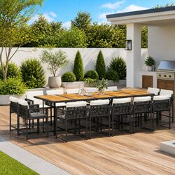15-Piece Outdoor Dining Set for Comfort