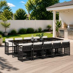 Compact 11-Piece Outdoor Dining Set for Any Space