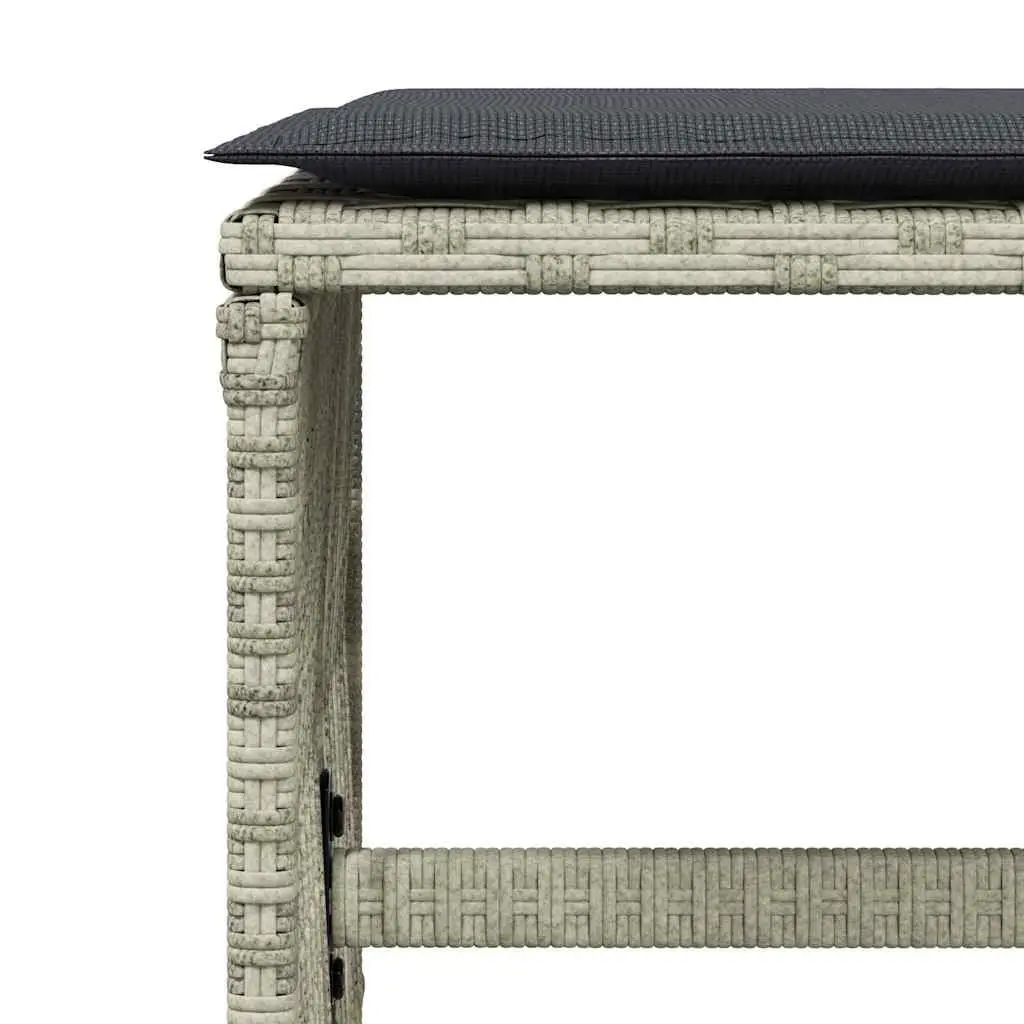 Garden Dining Set 11 Piece Outdoor Furniture Grey Poly Rattan Chairs Table Patio
