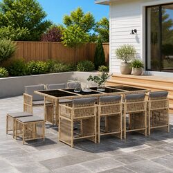 13-Piece Outdoor Dining Set with Cushions