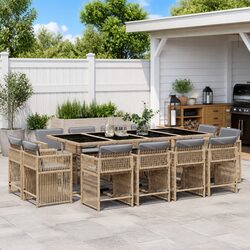 Compact 13 Piece Garden Dining Set – Perfect for Outdoors