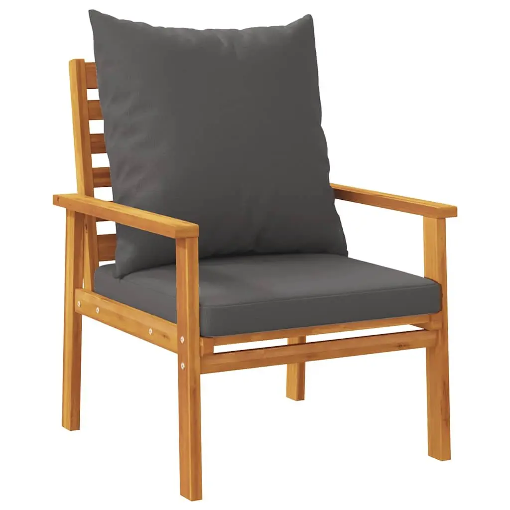 Garden Lounge Set 5 Piece Outdoor Patio Furniture Acacia Wood with Cushions