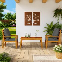 Concise and Comfortable Acacia Wood Lounge Set