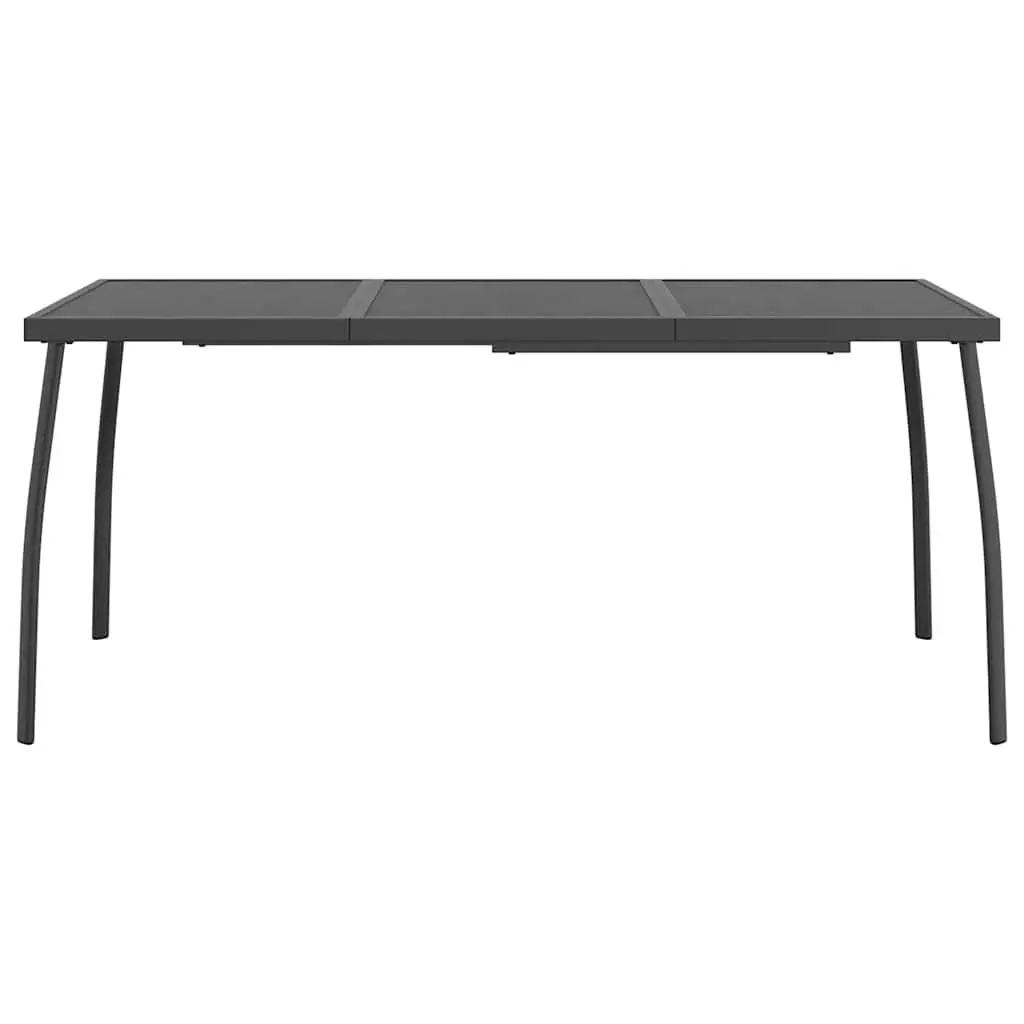 Garden Dining Set 9 Piece Outdoor Furniture Metal Mesh Chairs Table Anthracite