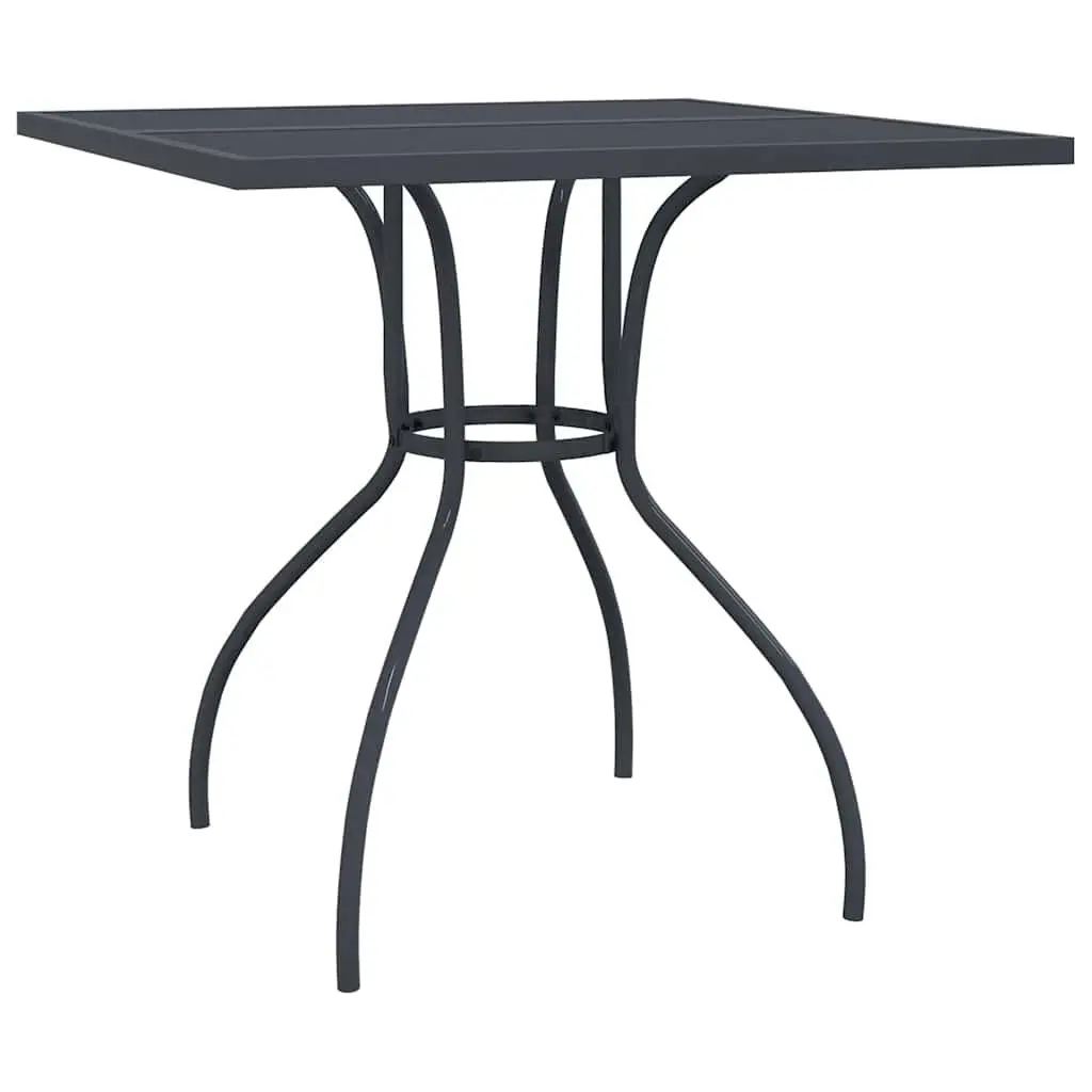 Garden Dining Set 3 Piece Outdoor Furniture Metal Mesh Anthracite Patio Chair
