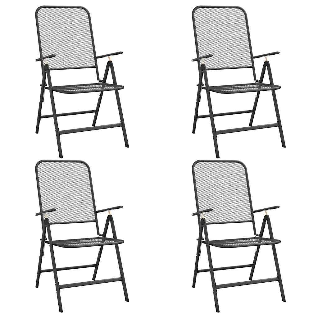 5 Piece Outdoor Dining Set with Adjustable Chairs