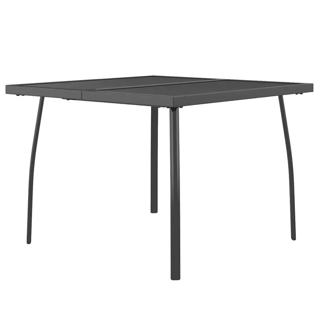 Garden Dining Set 5 Piece Outdoor Furniture Metal Mesh Anthracite Patio Chairs