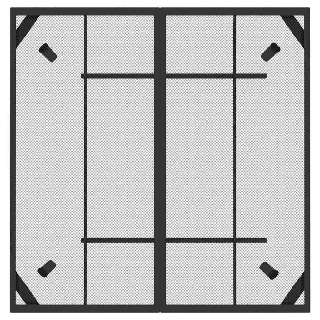 Garden Dining Set 5 Piece Outdoor Furniture Metal Mesh Anthracite Patio Chairs