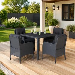 Quality 5 Piece Outdoor Dining Set with Cushions