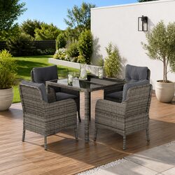 Concise 5-Piece Outdoor Dining Set Description