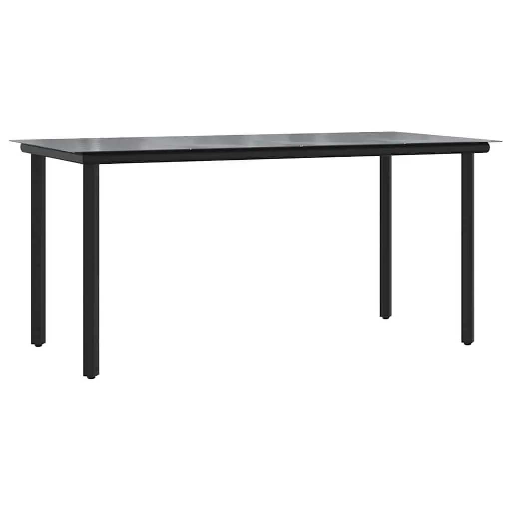 Garden Dining Set Grey 7 Piece Outdoor Furniture Table Chairs Cushions