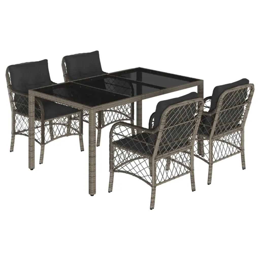 Grey Rattan Outdoor Dining Set for Style and Comfort