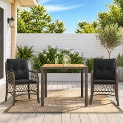 3 Piece Grey Bistro Set - Simple and Comfortable