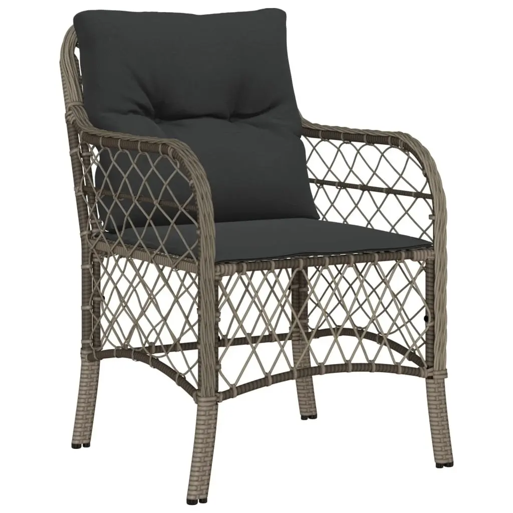 Garden Dining Set 5 Piece Outdoor Furniture Patio Table Chairs Cushions Grey