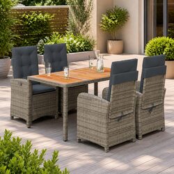 5 Piece Garden Dining Set for Outdoor Comfort
