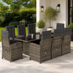 9 Piece Outdoor Dining Set: Perfect for Relaxation
