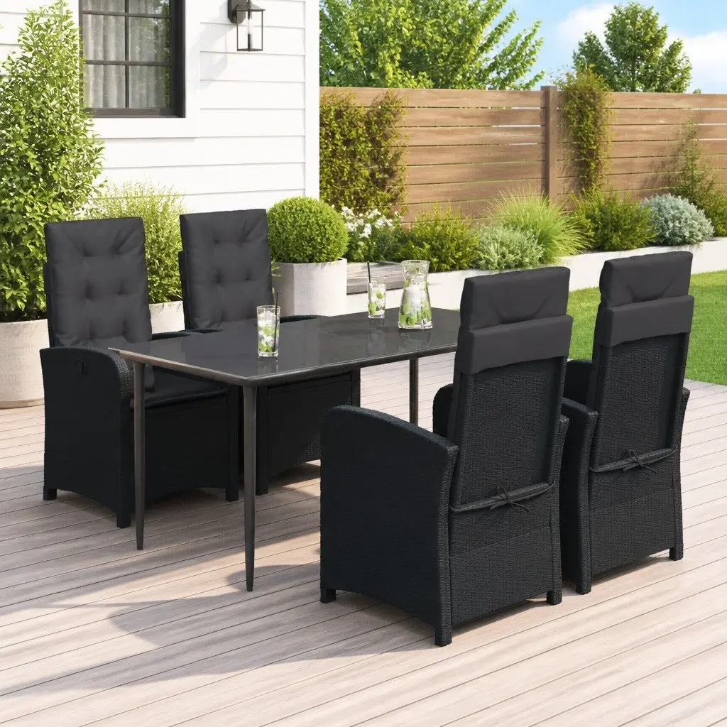 5 Piece Garden Dining Set for Outdoor Use