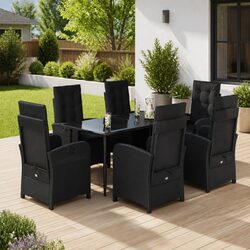 Concise 7-Piece Outdoor Dining Furniture Set