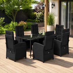 Concise Overview: 7 Piece Garden Dining Set with Cushions