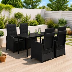 Compact and Durable 5 Piece Garden Dining Set