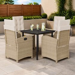 Compact and Stylish 5-Piece Garden Dining Set