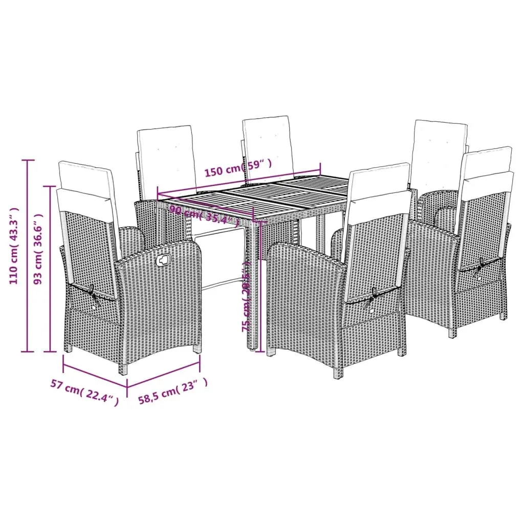 7-Piece Outdoor Dining Set