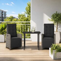 3-Piece Grey Bistro Set
