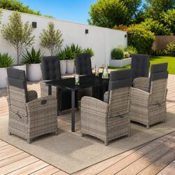 7 Piece Garden Dining Set - Modern and Comfortable