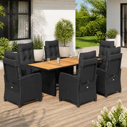 Compact 7-Piece Garden Dining Set with Quality Features