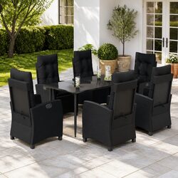 Compact and Stylish 7 Piece Outdoor Dining Set