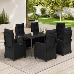 7 Piece Garden Dining Set - Compact and Reliable