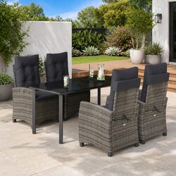 Compact and Stylish 5-Piece Outdoor Dining Set