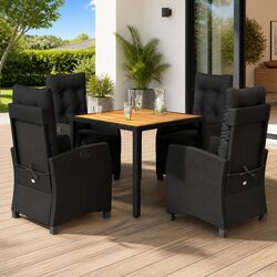 5-Piece Outdoor Dining Set with Cushions
