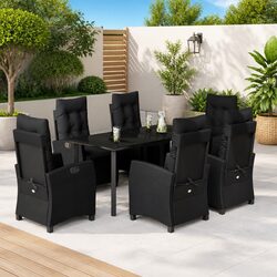 7-Piece Outdoor Dining Set with Cushions