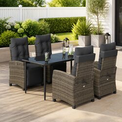 Compact 5-Piece Garden Dining Set for Your Patio