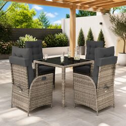 Efficient 5 Piece Garden Dining Set for Outdoor Use