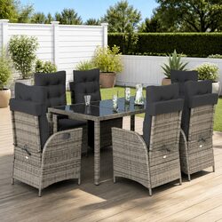 Compact and Stylish 7 Piece Garden Dining Set