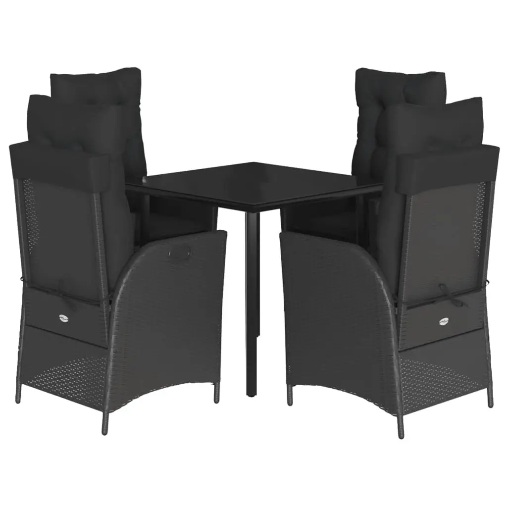 5-Piece Garden Dining Set with Cushions