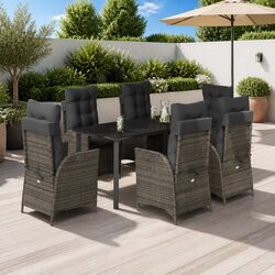 Compact and Durable 7 Piece Garden Dining Set