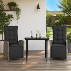 3 Piece Garden Dining Set