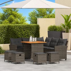 L-Shaped Garden Sofa Set - Comfortable and Stylish