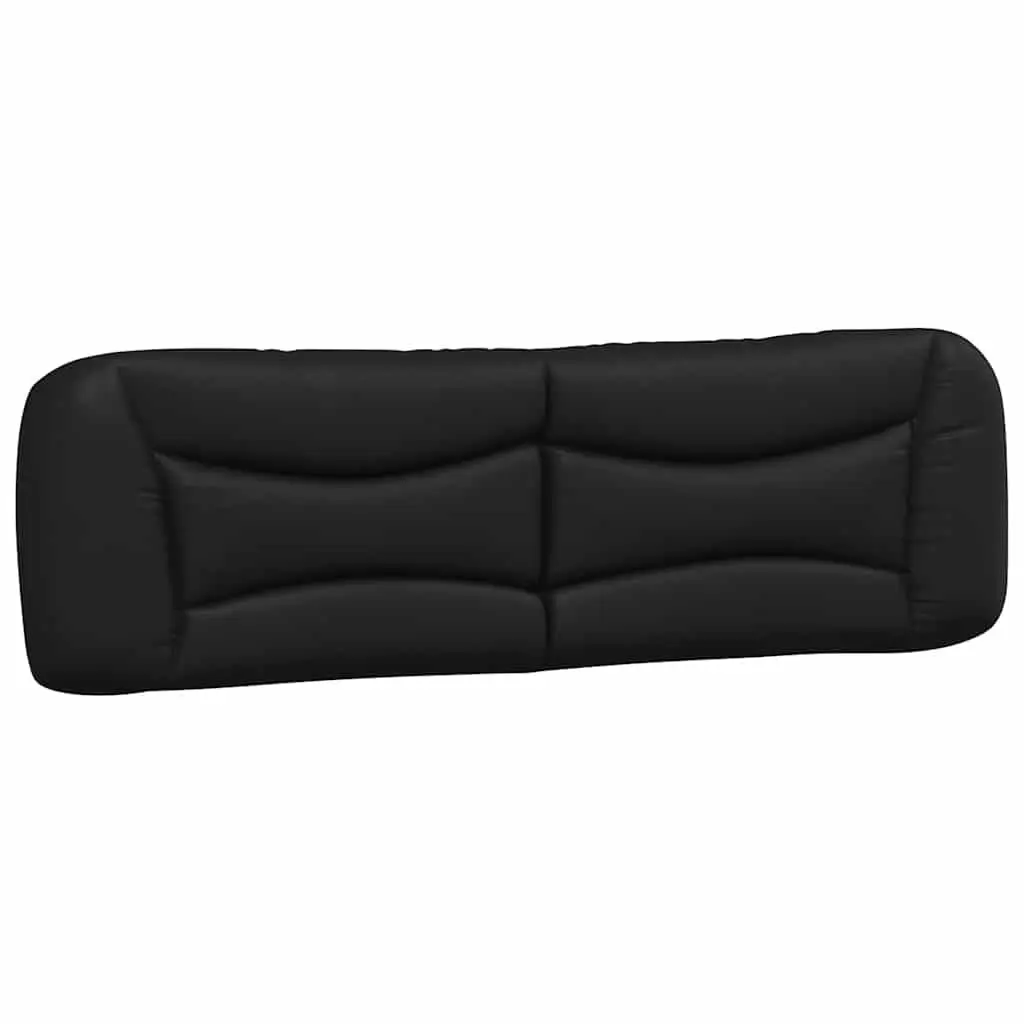 Black Bed Frame with LED Lighting and Padded Headboard
