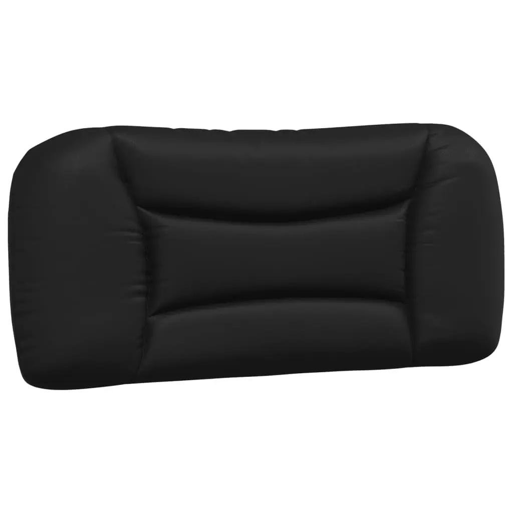 Bed Frame Black 90x190 cm LED Lights Padded Headboard