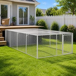 Anthracite Dog House with Run