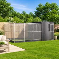 Aviary with Extension: Space for Birds to Thrive