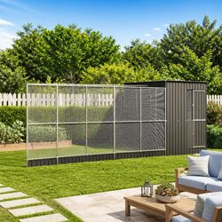 Large Steel Aviary with Extension for Birds