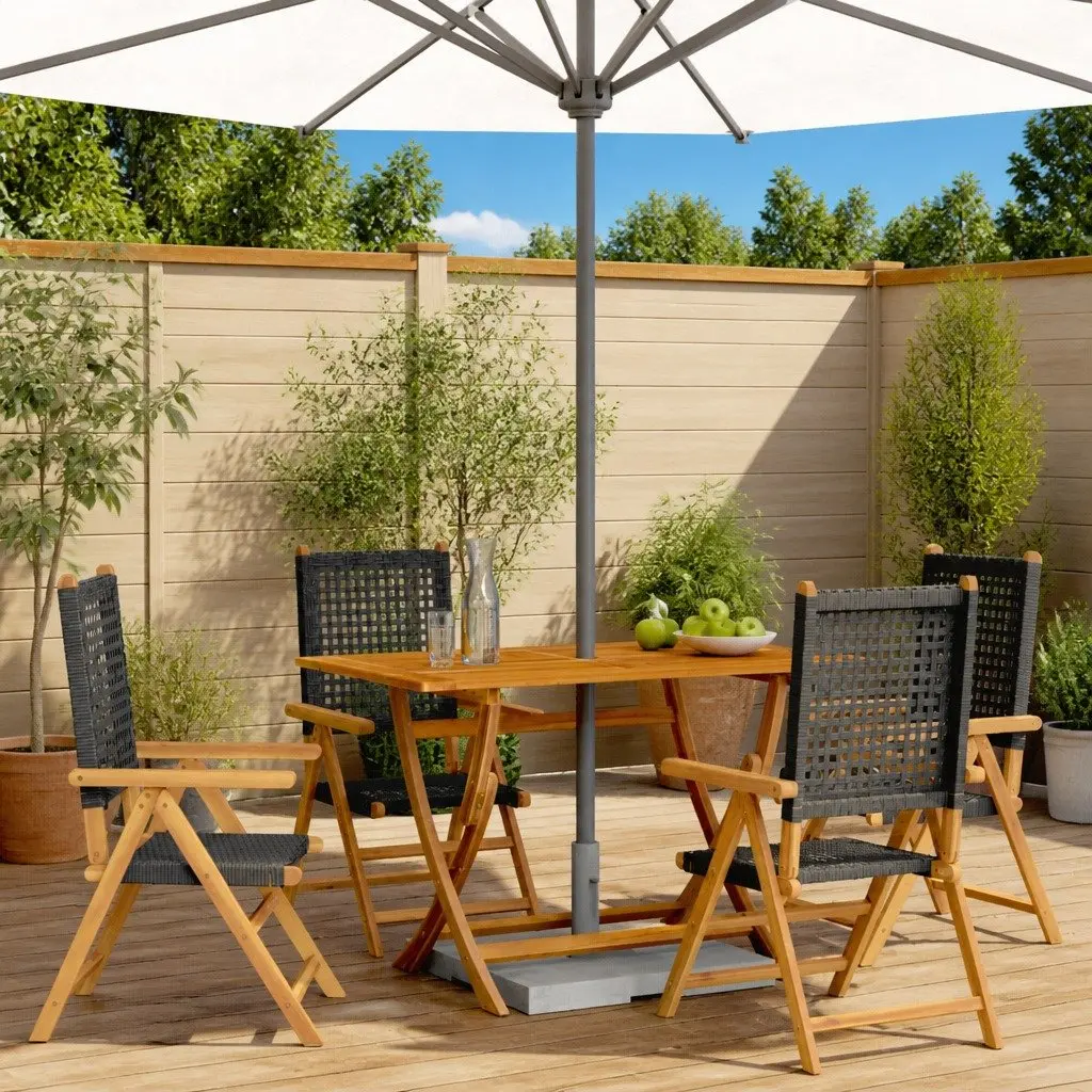 4-Piece Outdoor Reclining Chairs