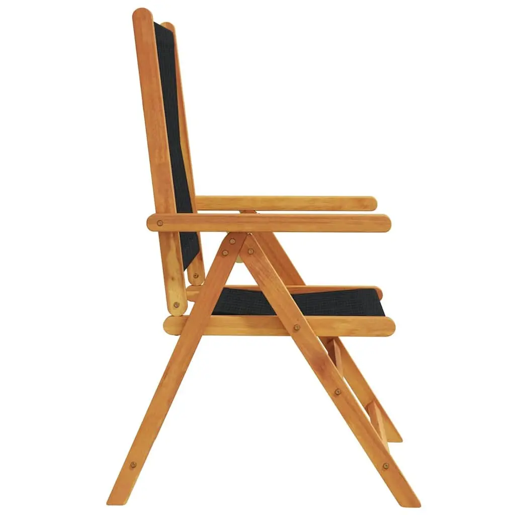 Black Folding Garden Chairs Set